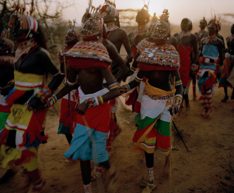 lmuget le nkarna # II, sasaab village, westgate community conservancy, northern kenya - with butterflies and warriors III - David Chancellor