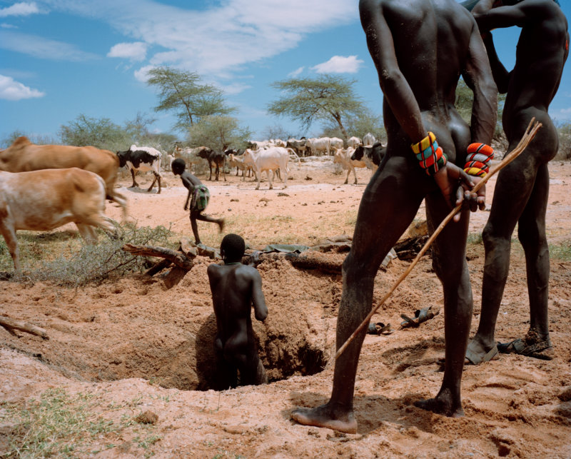 untitled # III, kisima hamsini, sera conservancy, northern kenya - with butterflies and warriors III - David Chancellor