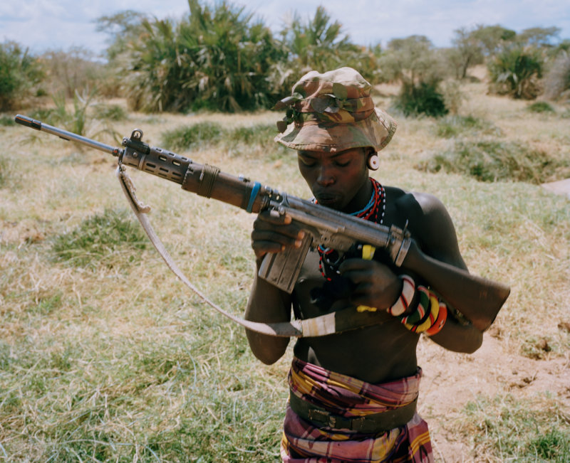 untitled # V, kisima hamsini, northern kenya - with butterflies and warriors III - David Chancellor