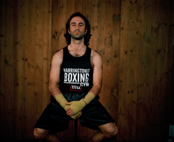 loni # I, from the series boxers 'before and after'white collar - boxers, before and after - David Chancellor